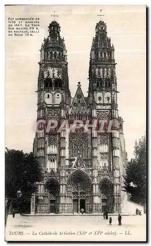 Cartes postales Tours La Cathedrale St Gatien