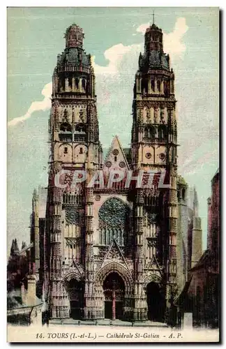 Cartes postales Tours Cathedrale St Gatien