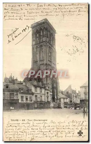 Cartes postales Tours Tour Charlemagne