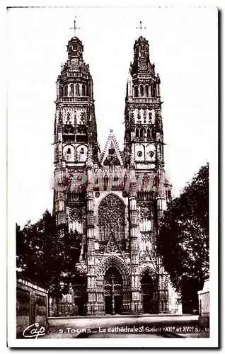 Cartes postales Tours La Cathedrale St Gatien