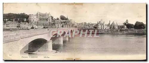 CARTE DOUBLE Panorama d Amboise