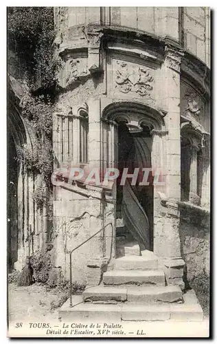 Cartes postales Tours La Cloitre de la Psalette Detail de l Escalier