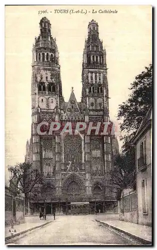 Cartes postales Tours La Cathedrale