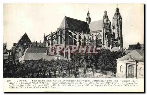 Cartes postales Tours Cathedrale Saint Gatien