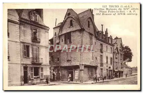 Cartes postales Tours Vieilles Maisons Place Foire Le Roi