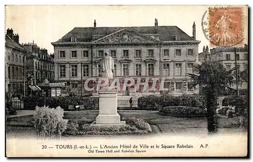 Ansichtskarte AK Tours L Ancien Hotel de Ville et le Square Rabelais