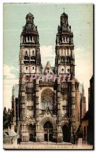 Cartes postales Tours Cathedrale Saint Gatien