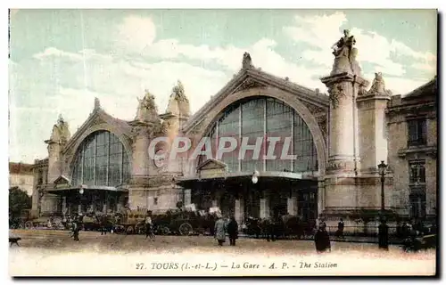 Cartes postales Tours La Gare