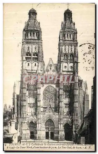 Cartes postales Tours La Cathedrale St Gatien