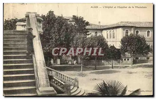 Cartes postales Alais L Hopital et L Escalier de la Marechale