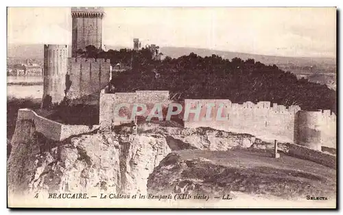 Cartes postales Beaucaire Le Chateau et les Remparts