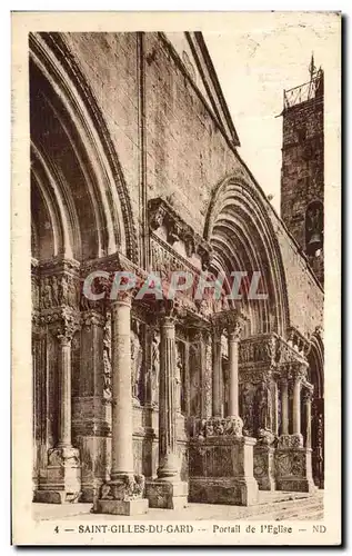 Cartes postales Saint Gilles Du Gard Portail de l Eglise