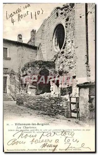 Cartes postales Villeneuve les Avignon Les Chartreux Debris des Chapelles