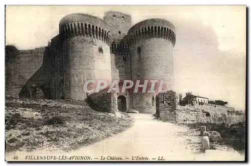 Cartes postales Villeneuve les Avignon Le Chateau L Entree