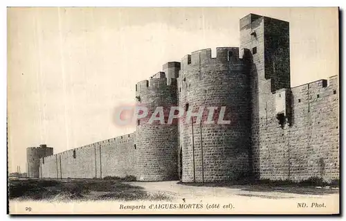 Ansichtskarte AK Les Remparts d Aigues Mortes Cote est