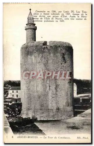 Cartes postales Aigues Mortes La Tour de Constance