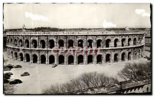 Moderne Karte Nimes Les Arenes Romaines