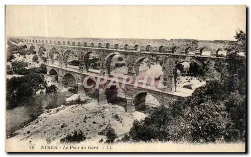Cartes postales Nimes Le Pont du Gard