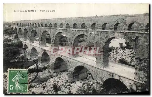Cartes postales Environes de Nimes Pont du Gard