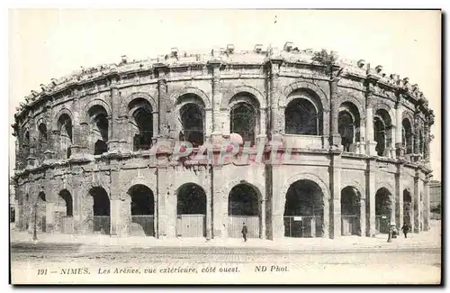 Ansichtskarte AK Nimes Les Arenes Vue Exterieure