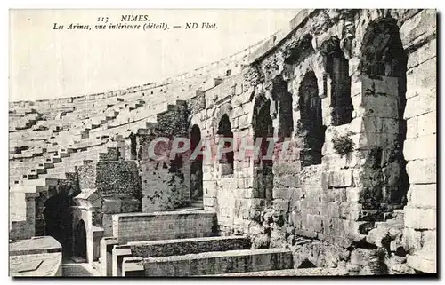 Cartes postales Nimes Les Arenes Vue Interieure