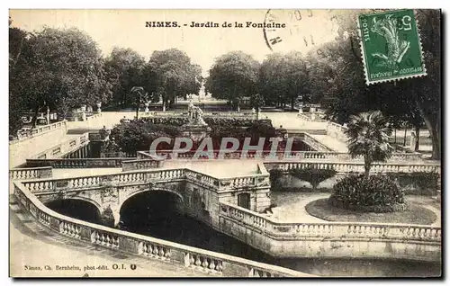 Cartes postales Nimes Jardin de la Fontaine