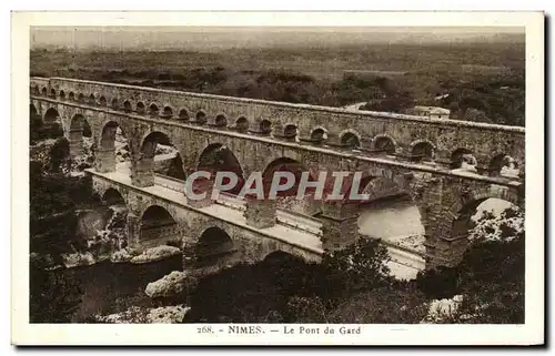 Cartes postales Nimes Le Pont du Gard