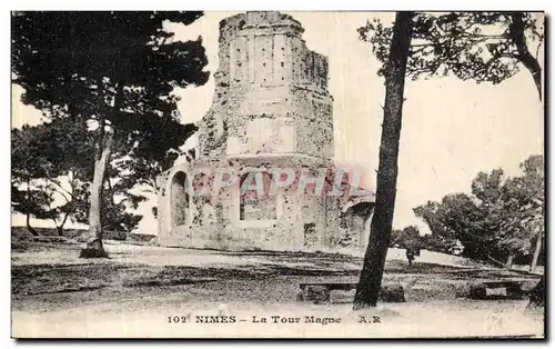 Cartes postales Nimes La Tour Magne