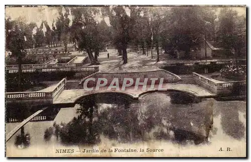 Cartes postales Nimes Jardin de la Fontaine la Source