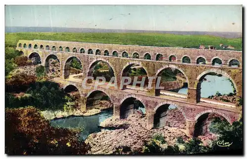 Ansichtskarte AK Nimes Aqueduc Romain Pont du Gard