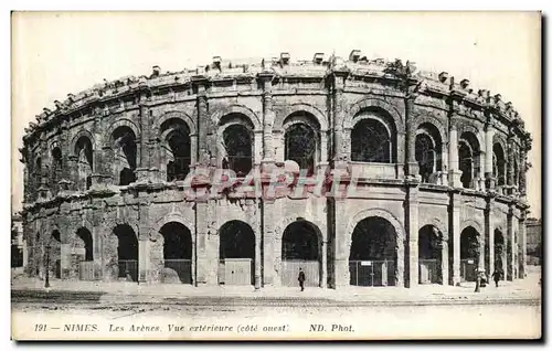 Ansichtskarte AK Nimes Les Arenes Vue Exterieure Cote Ouest