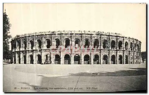 Ansichtskarte AK Nimes Les Arenes Vue Exterieure Cote Sud Est