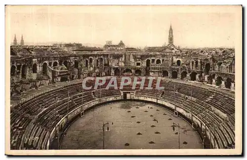 Cartes postales Nimes L Interieur des Arenes