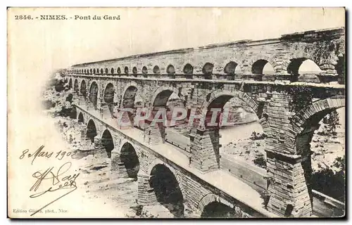 Cartes postales Nimes Pont du Gard