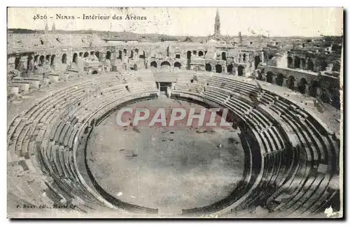 Cartes postales Nimes Interieur des Arenes