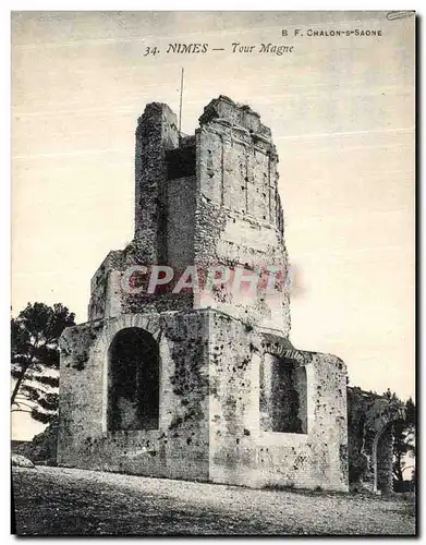 Cartes postales Nimes Tour Magne