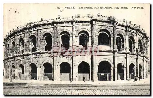 Ansichtskarte AK Nimes Les Arenes Vue Exterieure Cote Ouest