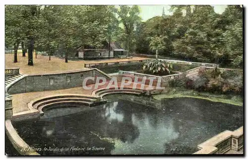 Ansichtskarte AK Nimes Jardins De la Fontaine La source