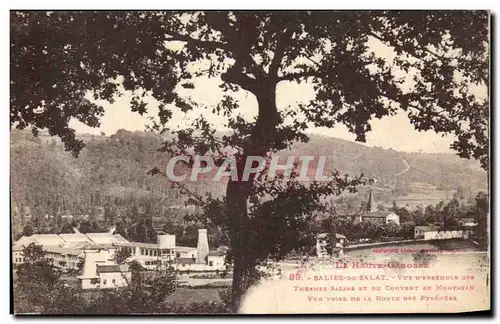 Cartes postales Salies Du Salat Vue D Ensemble des thermes salins et du couvent de Montayan Vue prise de la rout