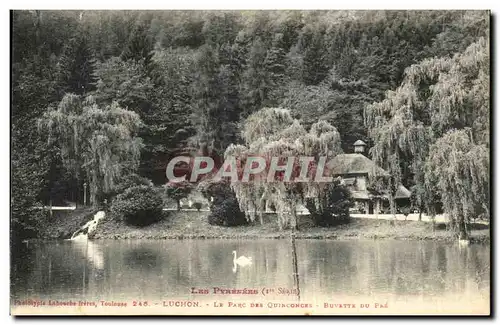 Ansichtskarte AK Luchon Le Parc Des Quinconces Buvette du pre