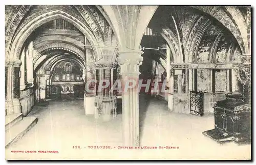 Ansichtskarte AK Toulouse Cryptes De L Eglise St Sernin