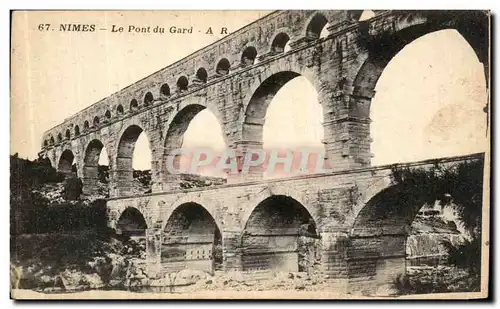 Cartes postales Nimes Le Pont Du Gard