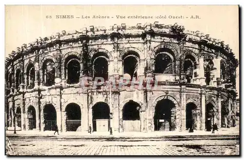 Cartes postales Nimes Les arenes Vue exterieure