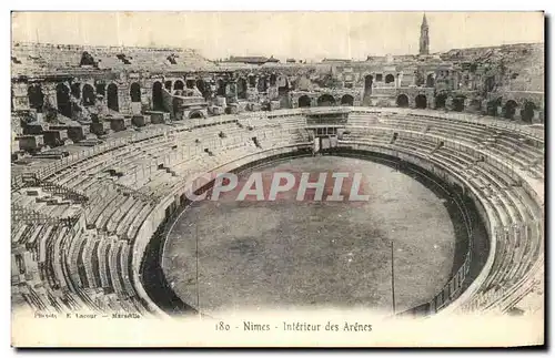 Cartes postales Nimes Interieur des Arenes