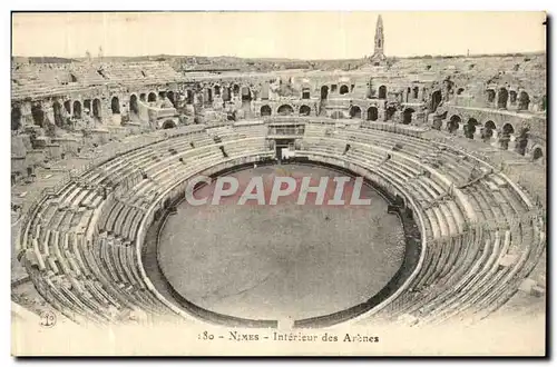 Cartes postales Nimes Interieur Des Arenes