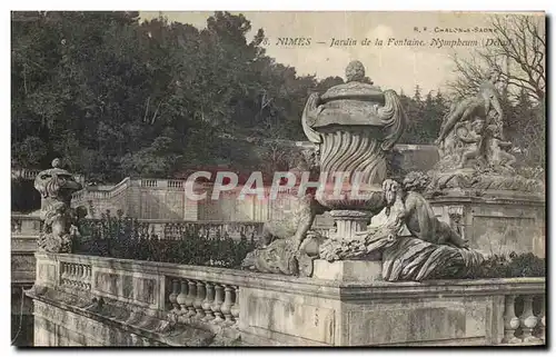 Cartes postales Nimes Jardin De la Fontaile