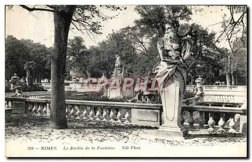 Cartes postales Nimes Jardin de la Fontaine