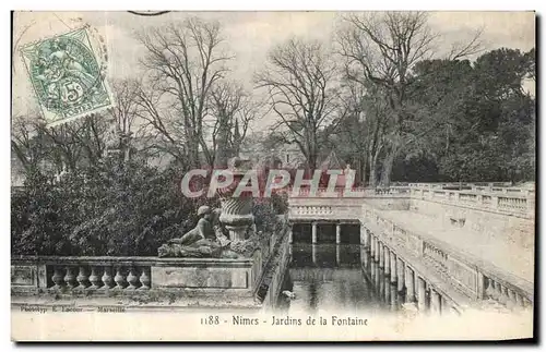 Cartes postales Nimes Jardin de la Fontaine