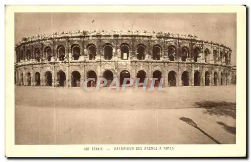 Cartes postales Art Romain Exterieur Des Arenes A Nimes