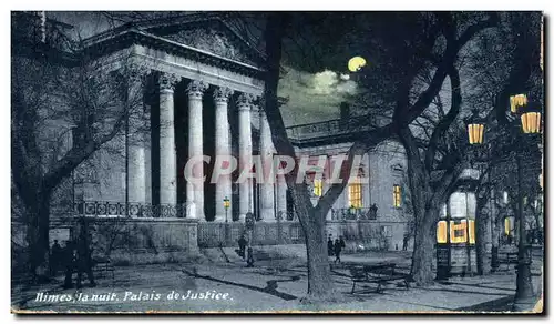 Cartes postales Nimes Palais de Justice